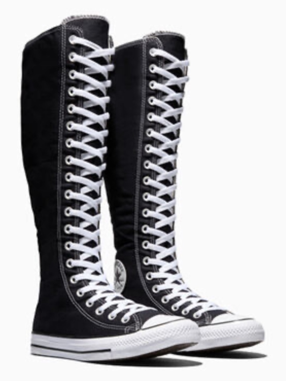 Converse Chuck Taylor All Star Knee High Boots with Full Front Lacing Size 7